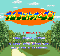 Namcot Open (Japan) Title Screen